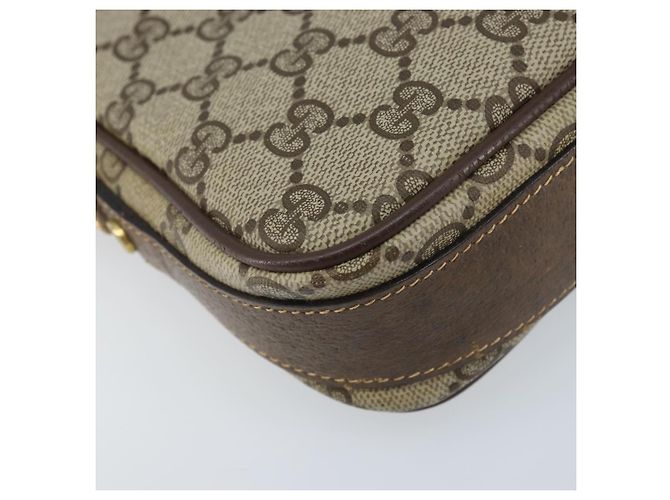 Gucci Borsa a Spalla GG Supreme PVC Beige Oro Auth AMZ497 D'oro - vista 14