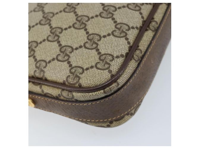 Gucci Borsa a Spalla GG Supreme PVC Beige Oro Auth AMZ497 D'oro - vista 16
