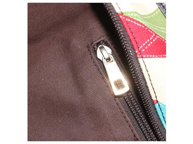 BALLY Handtasche aus Canvas in Multicolor Gold Auth ARZ038 Mehrfarben Golden - Ansicht 20