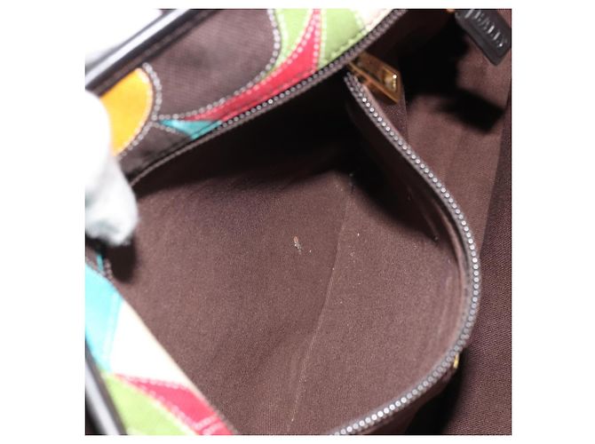 BALLY Handtasche aus Canvas in Multicolor Gold Auth ARZ038 Mehrfarben Golden - Ansicht 21