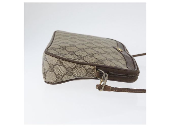 Gucci Bolso de Hombro GG Supreme PVC Beige Dorado 89 02 068 Auth YKZ782 - vista 3