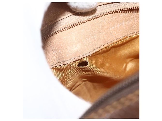 Gucci Borsa a Spalla GG Supreme PVC Beige Oro 001 56 0942 Auth BA11984 D'oro - vista 11
