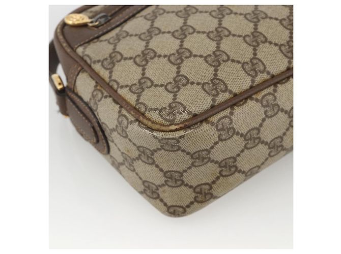 Gucci Borsa a Spalla GG Supreme PVC Beige Oro 001 56 0942 Auth BA11984 D'oro - vista 15