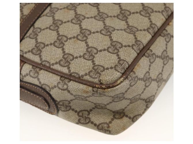 Gucci Borsa a Spalla GG Supreme PVC Beige Oro 001 56 0942 Auth BA11984 D'oro - vista 17