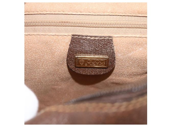 Gucci Borsa a Spalla GG Supreme PVC Beige Oro 001 56 0942 Auth BA11984 D'oro - vista 18