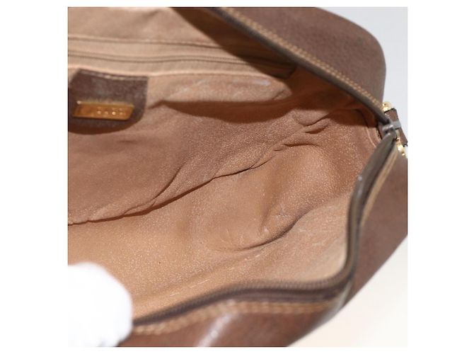 Gucci Borsa a Spalla GG Supreme PVC Beige Oro 001 56 0942 Auth BA11984 D'oro - vista 19