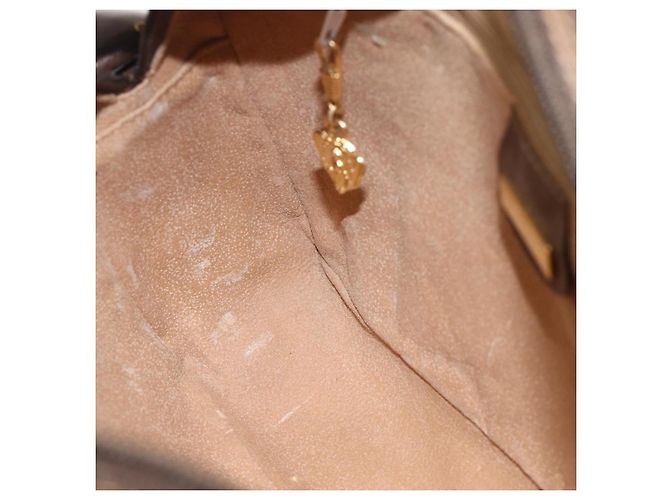 Gucci Borsa a Spalla GG Supreme PVC Beige Oro 001 56 0942 Auth BA11984 D'oro - vista 20