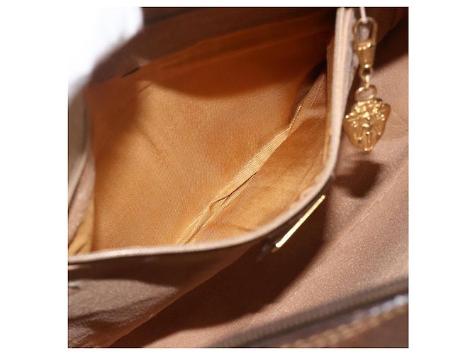 Gucci Borsa a Spalla GG Supreme PVC Beige Oro 001 56 0942 Auth BA11984 D'oro - vista 22