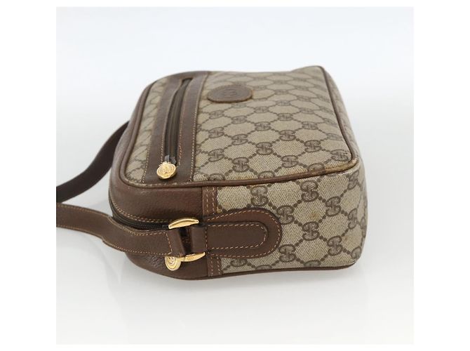 Gucci Borsa a Spalla GG Supreme PVC Beige Oro 001 56 0942 Auth BA11984 D'oro - vista 3