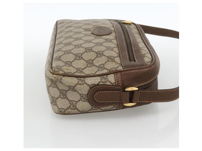 Gucci Borsa a Spalla GG Supreme PVC Beige Oro 001 56 0942 Auth BA11984 D'oro - vista 4