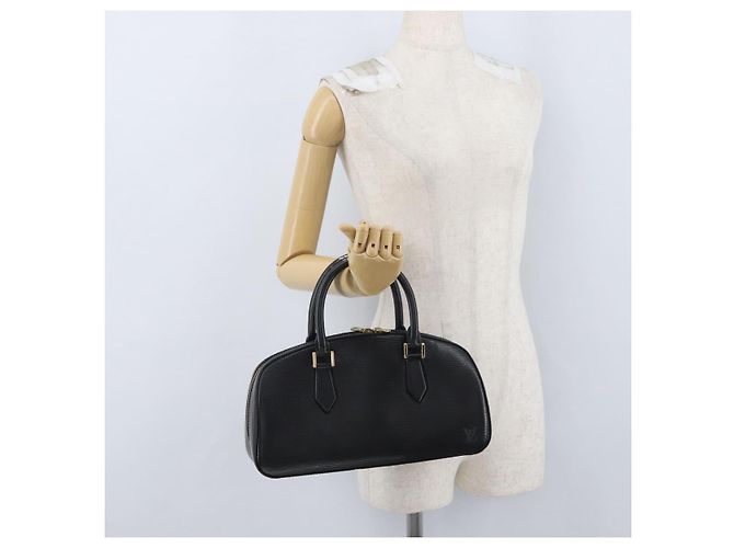 LOUIS VUITTON Borsa a mano Epi jasmine Nera M52852 LV Auth AMZ065 Nero - vista 23