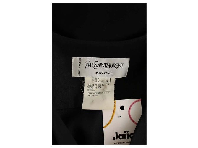 Yves Saint Laurent Giacca nera Nero - vista 5