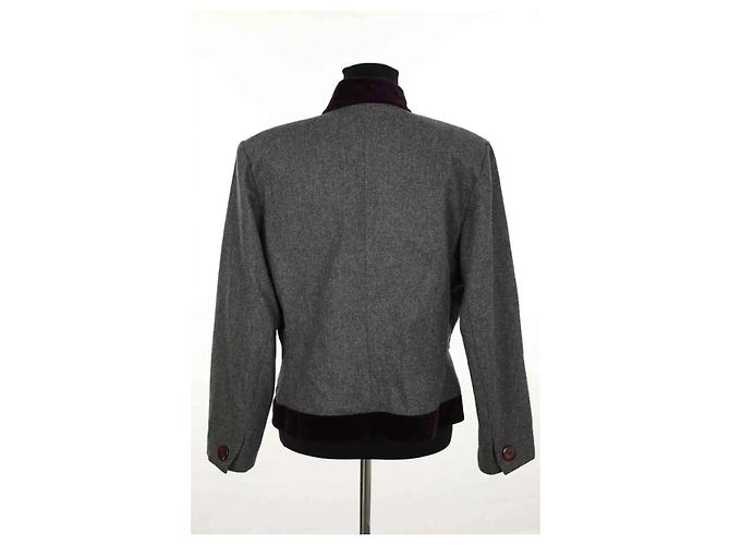 Yves Saint Laurent Blazer cinza - vista 4