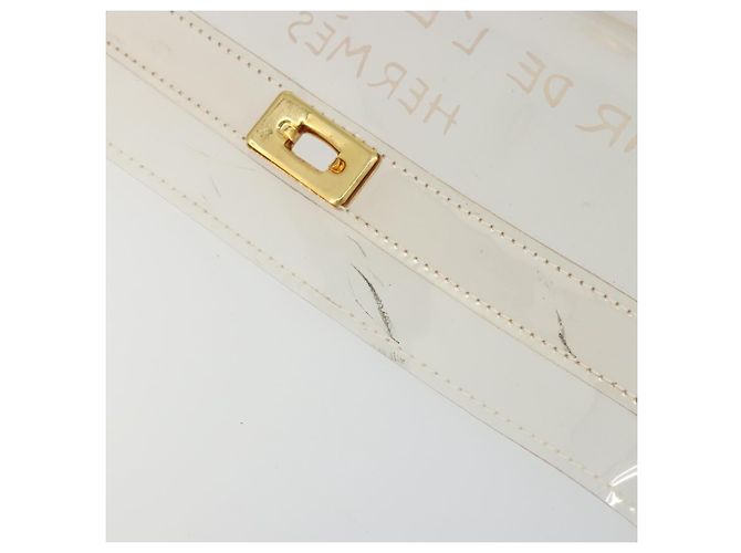 Hermès HERMES Borsa a Mano Kelly in Vinile Trasparente Auth YKZ1593 - vista 11