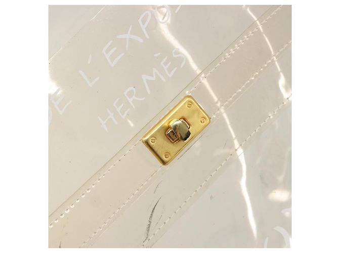 Hermès HERMES Borsa a Mano Kelly in Vinile Trasparente Auth YKZ1593 - vista 18