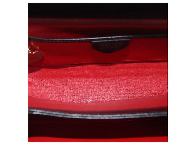 Céline Borsa a mano CELINE in pelle nera e oro Auth ARZ905 Nero D'oro - vista 11
