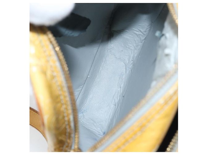 LOUIS VUITTON Borsa a spalla Wooster Monogram Vernis Grigio M91036 LV Auth AMZ478 - vista 11