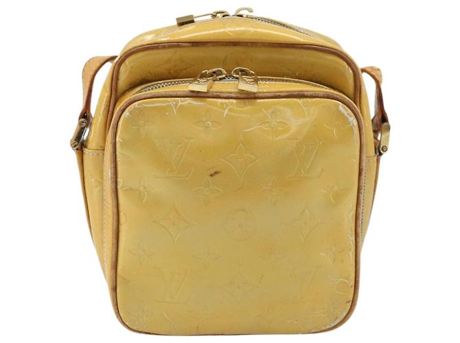 LOUIS VUITTON Borsa a spalla Wooster Monogram Vernis Grigio M91036 LV Auth AMZ478 - vista 13