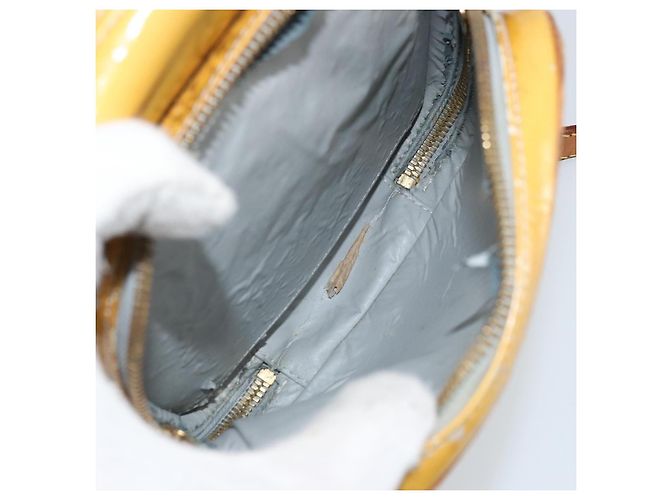 LOUIS VUITTON Borsa a spalla Wooster Monogram Vernis Grigio M91036 LV Auth AMZ478 - vista 21