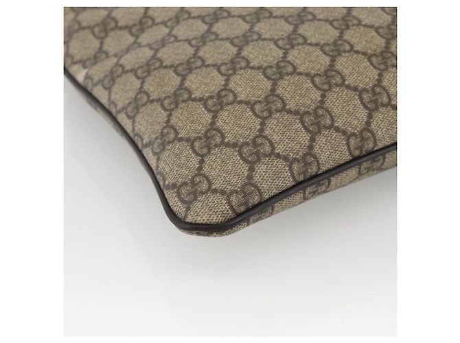 Gucci Sac à bandoulière GG Supreme en PVC beige et or 201538 Auth ka3667 Golden - Ansicht 14