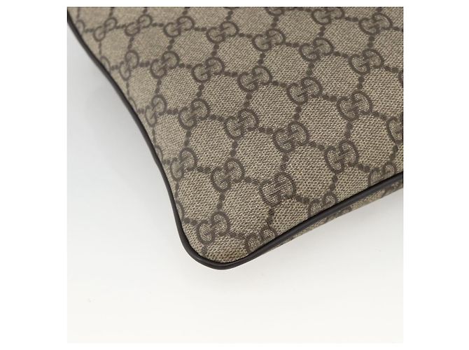 Gucci Sac à bandoulière GG Supreme en PVC beige et or 201538 Auth ka3667 Golden - Ansicht 16
