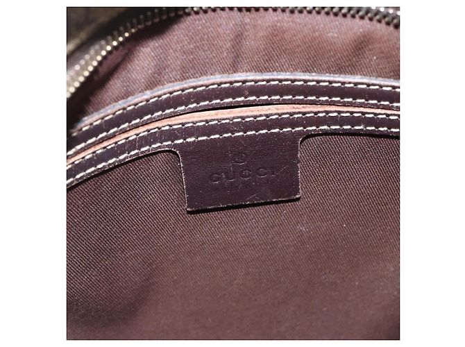 Gucci Sac à bandoulière GG Supreme en PVC beige et or 201538 Auth ka3667 Golden - Ansicht 18
