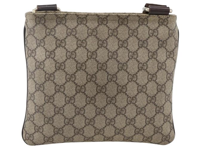 Gucci Sac à bandoulière GG Supreme en PVC beige et or 201538 Auth ka3667 Golden - Ansicht 2
