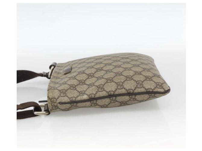 Gucci Sac à bandoulière GG Supreme en PVC beige et or 201538 Auth ka3667 Golden - Ansicht 3