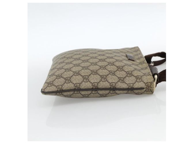 Gucci Sac à bandoulière GG Supreme en PVC beige et or 201538 Auth ka3667 Golden - Ansicht 4