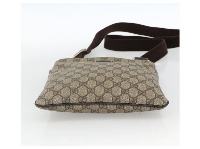 Gucci Sac à bandoulière GG Supreme en PVC beige et or 201538 Auth ka3667 Golden - Ansicht 5