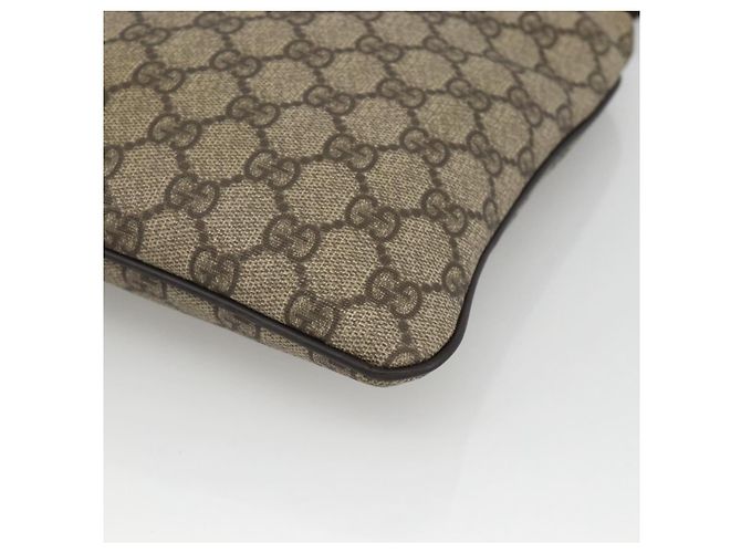 Gucci Sac à bandoulière GG Supreme en PVC beige et or 201538 Auth ka3667 Golden - Ansicht 9