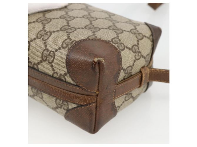 Gucci Borsa a Spalla GG Supreme PVC Beige Oro 67 01 5294 Auth YKZ1136 D'oro - vista 15