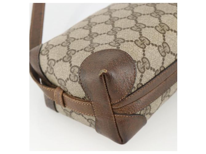 Gucci Borsa a Spalla GG Supreme PVC Beige Oro 67 01 5294 Auth YKZ1136 D'oro - vista 16