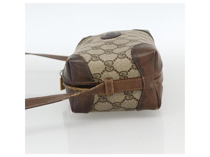 Gucci Borsa a Spalla GG Supreme PVC Beige Oro 67 01 5294 Auth YKZ1136 D'oro - vista 3