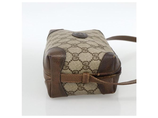 Gucci Borsa a Spalla GG Supreme PVC Beige Oro 67 01 5294 Auth YKZ1136 D'oro - vista 4