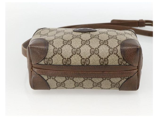 Gucci Borsa a Spalla GG Supreme PVC Beige Oro 67 01 5294 Auth YKZ1136 D'oro - vista 5