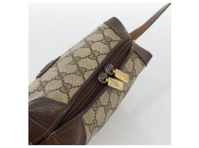 Gucci Borsa a Spalla GG Supreme PVC Beige Oro 67 01 5294 Auth YKZ1136 D'oro - vista 6