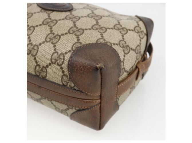 Gucci Borsa a Spalla GG Supreme PVC Beige Oro 67 01 5294 Auth YKZ1136 D'oro - vista 9