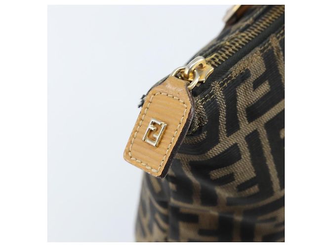 FENDI Zucca Canvas Tote Bag Schwarz Braun Auth YKZ349 - Ansicht 17