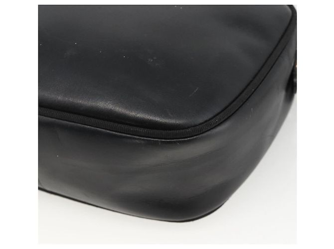 Borsa a Spalla Vala in Pelle Nera e Oro Salvatore Ferragamo Auth BA11993 Nero D'oro - vista 15