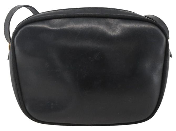 Borsa a Spalla Vala in Pelle Nera e Oro Salvatore Ferragamo Auth BA11993 Nero D'oro - vista 2