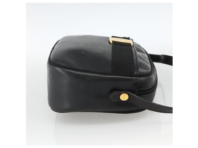 Borsa a Spalla Vala in Pelle Nera e Oro Salvatore Ferragamo Auth BA11993 Nero D'oro - vista 4