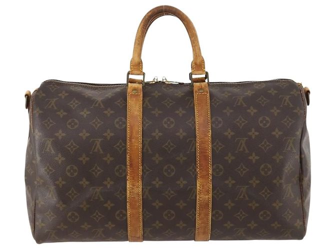 LOUIS VUITTON Monogram Keepall Bandouliere 45 Borsa Boston M41418 LV Auth LNZ497 Monogramma - vista 2