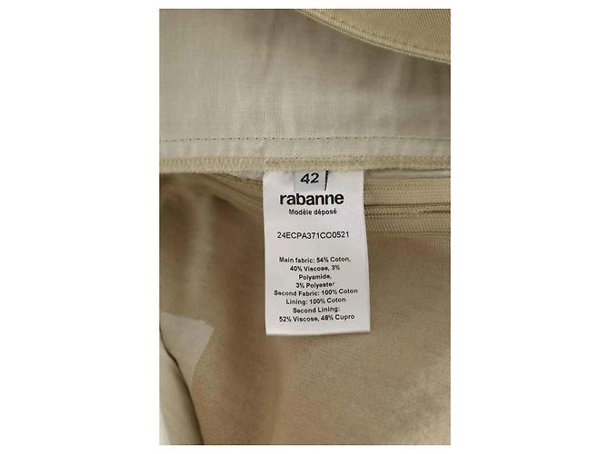 Paco Rabanne Pantalones anchos beige - vista 6