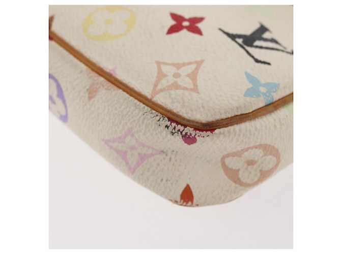 LOUIS VUITTON Pochette Pouch Monogram Multicolore Bianca M92649 LV Auth 166270 Bianco - vista 17