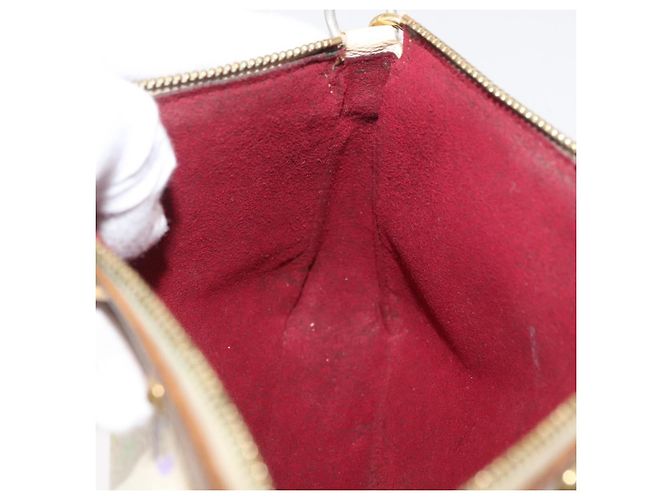 LOUIS VUITTON Pochette Pouch Monogram Multicolore Bianca M92649 LV Auth 166270 Bianco - vista 21