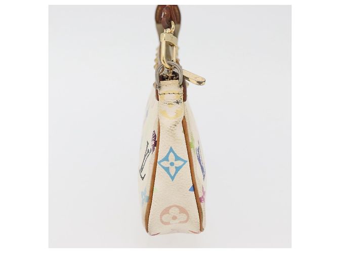 LOUIS VUITTON Pochette Pouch Monogram Multicolore Bianca M92649 LV Auth 166270 Bianco - vista 5
