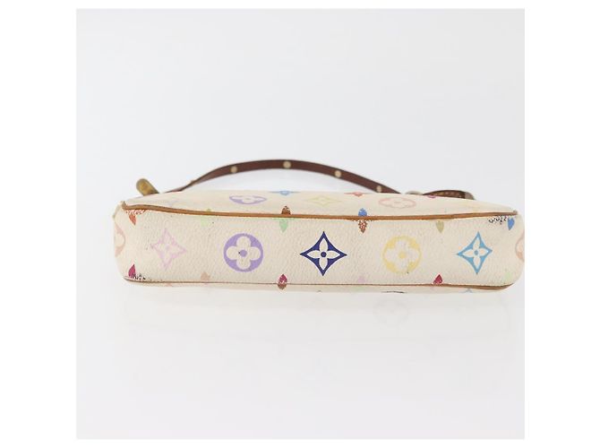 LOUIS VUITTON Pochette Pouch Monogram Multicolore Bianca M92649 LV Auth 166270 Bianco - vista 6