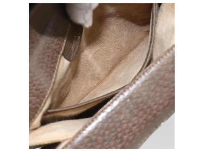 Borsa Sherry Line GG Supreme Web di GUCCI in PVC beige e oro 10 02 037 Auth BA11736 D'oro - vista 11