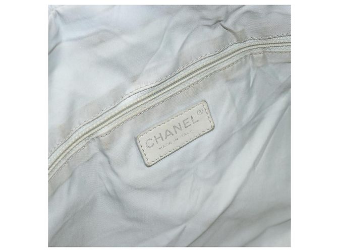 CHANEL Paris Biarritz GM Tote Bag Beschichtete Leinwand Grau Silber CC Auth bs34403 Braun - Ansicht 18